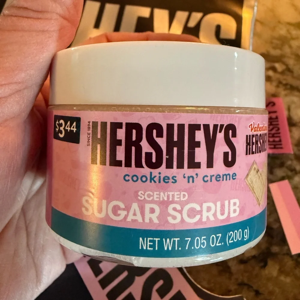 Brand New Hershey's and Reese's Themed Stationery Socks Small Bags Body Scrub